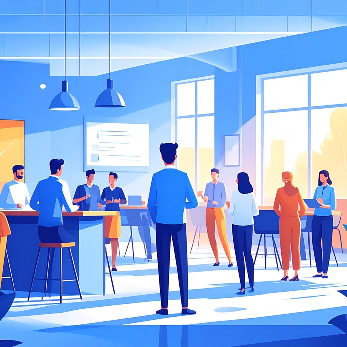 Teachers' Club Szene (KI generiert)