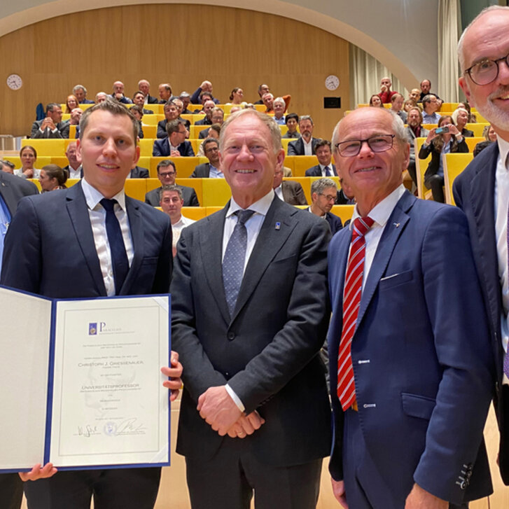 PMU-Alumnus Univ.-Prof. Dr. Christoph Griessenauer hielt Antrittsvorlesung