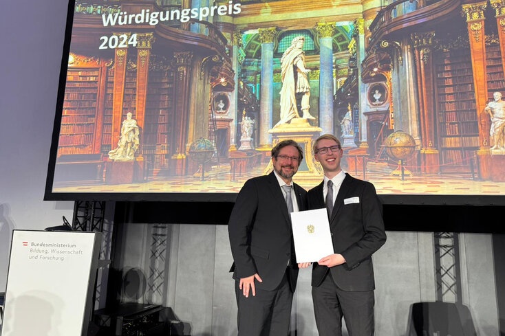 Pharmazie-Alumnus Moritz Marschhofer mit Würdigungspreis des Wissenschaftsministeriums ausgezeichnet