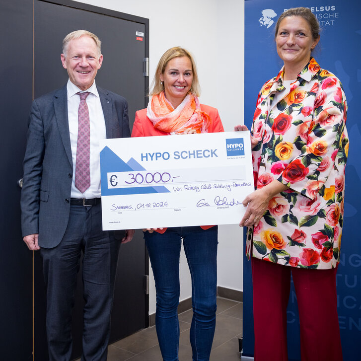 Scheckübergabe Rotary Club Salzburg-Paracelsus, 01.10.2024