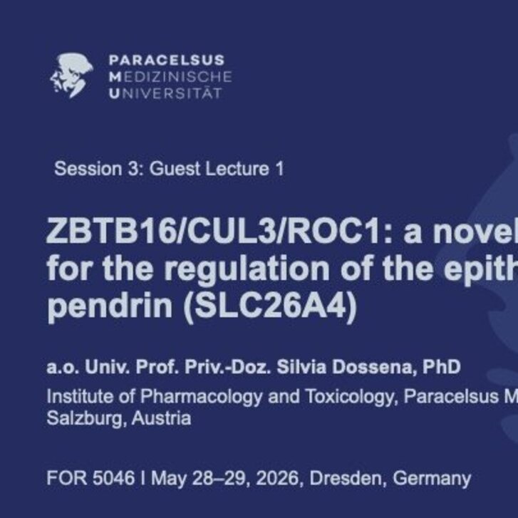 Silvia Dossena invited speaker at the Max Planck Institute in Dresden Silvia Dossena invited speaker at the Max Planck Institute in Dresden