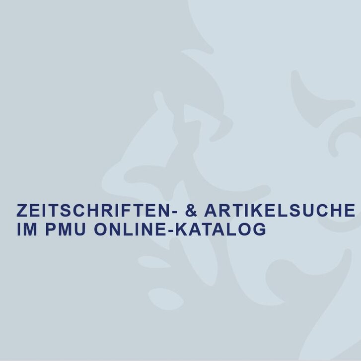 Zeitschriften und Artikelrecherche im Katalog