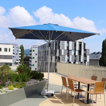 Dachterrasse am Haus D der PMU